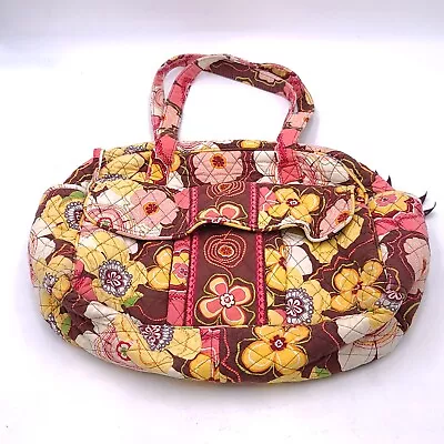 Vera Bradley Buttercup Floral Quilted Double Handle Strap Shoulder Bag Purse • $18.10