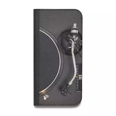 Vinyl Record Player Vegan Leather Flip Samsung Case Cover For Samsung S23 S22 • £8.95