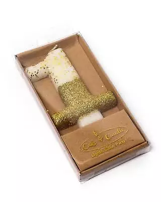 Gold Glitter Dipped Candle Number 1 | Birthday Cake Candles | Party Candles • $8.99