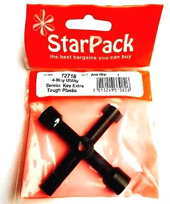£2.99 • Buy Gas Electric Utility Meter Box Tough Plastic Triangle Key Pack Of 1
