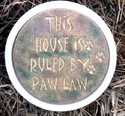 Concrete Dog Stepping Stone Paw Law Plastic Mold 12  X 1.5  Thick • $42.95