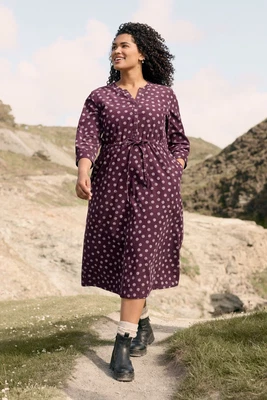 £34 • Buy Seasalt Women's Dress - Purple Merrose Midi Dress - Regular - Logan Spot Dark He