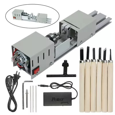 6 In 1 DIY Mini Metal Lathe Multi Metal Lathe Making Drilling Milling Machine • £33.69
