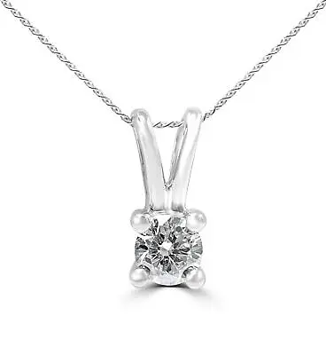 Diamond Solitaire Pendant Necklace With 1/6 Carat Premium Quality Diamond • £199.99