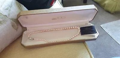 Lotus 700 Single String Of Simulated Pearls.  In Original Box • £25