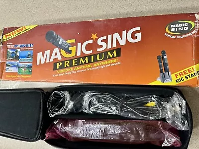 Magic Sing Karaoke Videoke Microphone W/Built-In Songs • $150
