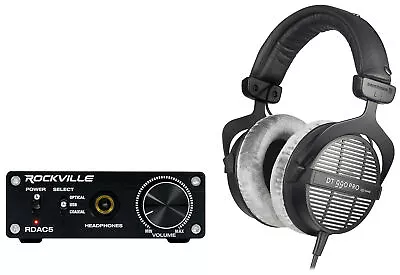 Beyerdynamic DT-990-PRO-250 Studio Monitor Headphones+DAC Headphone Amplifier • $209.90