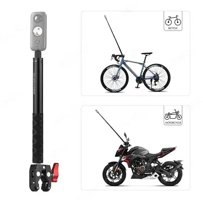 For Insta360 GoPro Motorcycle Invisible Monopod Selfie Stick Handlebar Mount Cam • $14.90