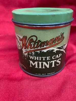 $19.95 • Buy Vintage Whitman's White Cap Mints Candy Tin Made In Philadelphia PA BY Stephen