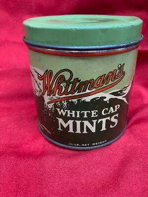 $19.95 • Buy Vintage Whitman's White Cap Mints Candy Tin Made In Philadelphia PA BY Stephen