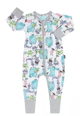 Bonds Baby Wondersuit Zippy Disney Monsters INC White  BNIP Size 00 0 1 2 & 3 • $39.95
