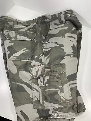 Wrangler Camo Cargo Shorts Mens Size 40X13 Classic Relaxed Fit Camouflage Cotton • $14.96