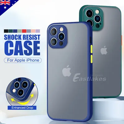 $6.99 • Buy Shockproof Armor Matte Case Cover For Apple IPhone 14 Pro Max / 13 12 11 XS XR