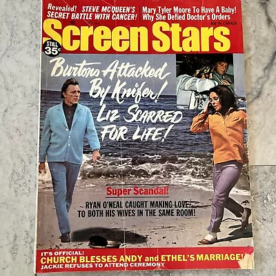 OCT 1971 SCREEN STARS Movie Magazine - RYAN O'NEAL - LIZ TAYLOR • $8.25