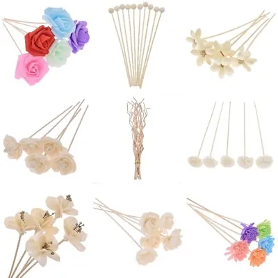 5X Artificial Flower Rattan Reed Refill Stick Fragrance Oil Diffuser Aroma Home • $4.50