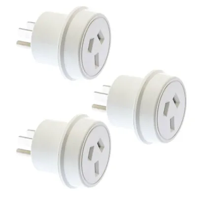 $37 • Buy 3x Moki Travel Adaptor AUS/NZ To USA Power Plug Adapter Charger Socket Outlet WH