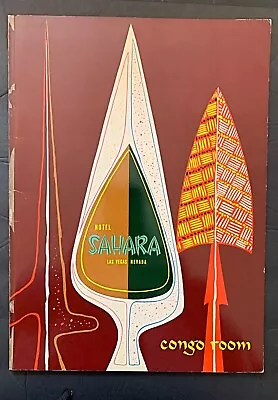 $65 • Buy 1958 Tiki Menu Congo Room Las Vegas Sahara Hotel