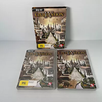 Sid Meier's Civilization IV 4 PC Game Windows DVD-ROM Complete With Manual • $28.95