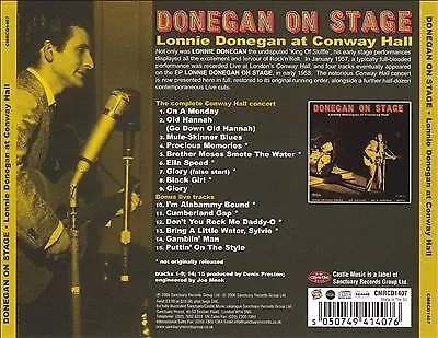 Lonnie Donegan : Donegan On Stage - Expanded Edition CD (2006) Amazing Value • £19.33