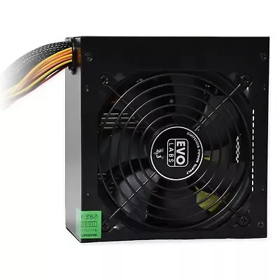 £27.85 • Buy Evolabs 600W ATX PC Power Supply Unit Computer PSU PCI-E SATA 4-Pin 12V NEW