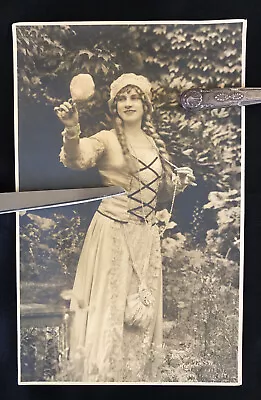 1910s Renaissance Edwardian Dress Medieval Princess Bride Gypsy Nymph Girl Photo • $40