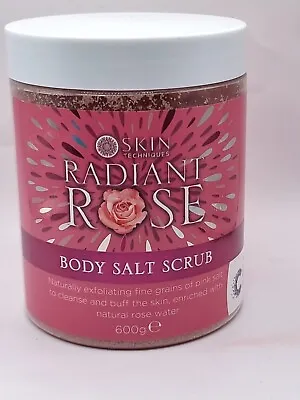 Skin Techniques Radiant Rose Body Salt Scrub600g (S62 A.HJ) • £7.57