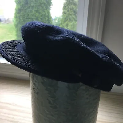 Vintage Rare Torpedo Yachting Sailor Cap - Dark Blue Made In France Size 7-1/4 • $92.99
