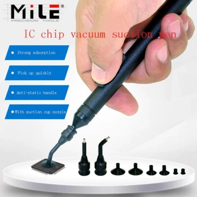$19.99 • Buy Antistatic Manual Vacuum Suction Pen BGA Chip IC Pickup Tool And Lens Crystal