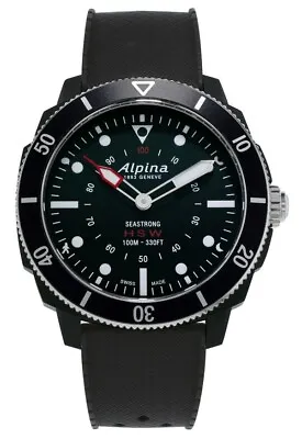 £250 • Buy Alpina Men's Black Seastrong Hsw Horological Smart Watch Al-282lb04v6.