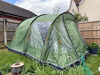 Vango Icarus 500 Family Tent Sleeps Up To 5 Person Awning Carpet Groundsheet. • £160