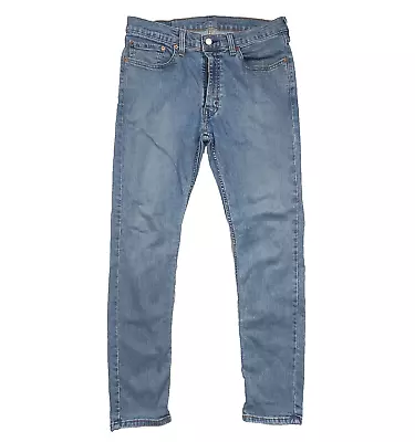 Levis 519 Extreme Skinny Hi-ball Mens W34 L28 Flex Stretch Blue Denim Jeans • £19.95