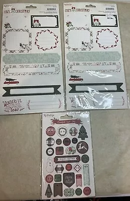 Scrapbooking Card Making Crafts Cardstock Stickers & Embellishments Lot 3 • $7