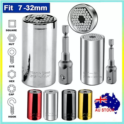 Universal Socket Wrench Magic Connecting Gator Grip Power Drill Adapter Tool AU • $25.99