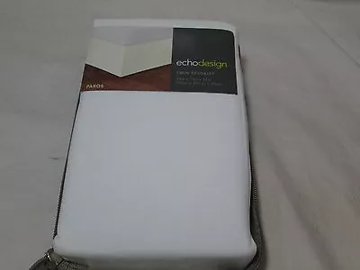 NEW Echodesign Echo Design PAROS Twin Bedskirt 39x75+15 ~ Light Cream NIP • $24.98