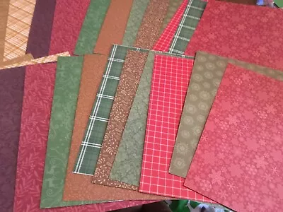 Kanban 24 A4 Christmas Double Sided Pearlised & Patterned Quality Cardstock • £3.99