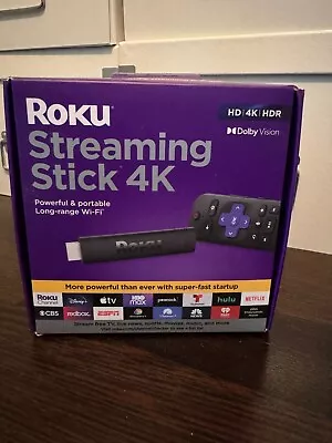 ROKU 3820EU Streaming Stick 4K | HD/4K/HDR Media Player (Black)   • £34.21