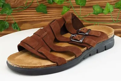 Paul Thomas Sz 41 M Brown Slide Leather Women Sandals • $16.50