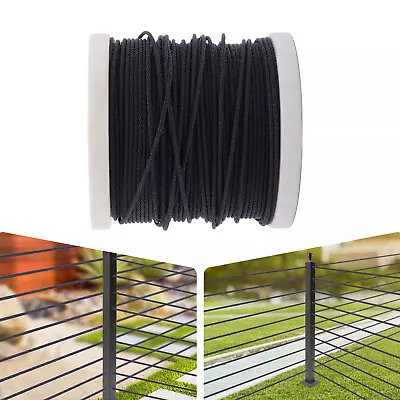 Black Cable Railing T316 Stainless Steel Wire Rope Cable Strand 1/8  200-400 Ft • $53.20