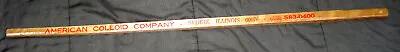 Vintage Advertising American Colloid Company Skokie Illinois Wooden Yard Stick • $4