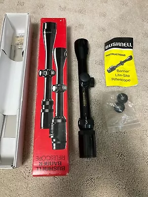 $75 • Buy Vintage BUSHNELL BANNER 3X9 X40mm RIFLE SCOPE Made In JAPAN New In Box / Unused