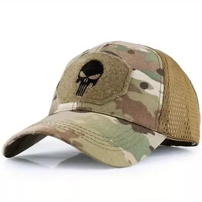 Camouflage Fishing / Hunting Baseball Cap For Men With Adjustable Strap - Camo • £14.99