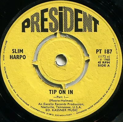 £24.99 • Buy Slim Harpo*tip On In*president*mod*r&b*listen