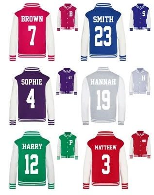 £22.91 • Buy Personalised Varsity Jacket XS-2XL Customised Printed Baseball College Football