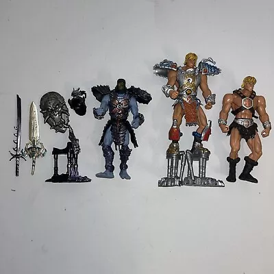 He-man Masters Of The Universe 200x Samurai Batyle 2001 MOTU Skeletor Lot • $29.98