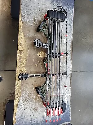 PSE Brute Force Compound Bow W/ Quiver Sights Release  Arrows 70# • $180