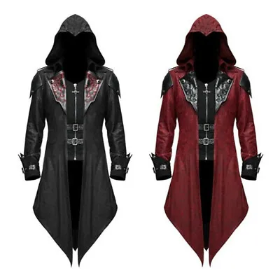 Retro Victorian Steampunk Gothic Men Coat Jacket Tail Coat Halloween Costume • $69.18