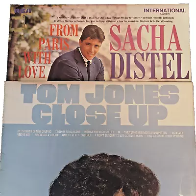 2 X TOM JONES CLOSE UP & SACHA DISTEL - Rock Pop Music Vinyl LP Record 12  Album • £0.99