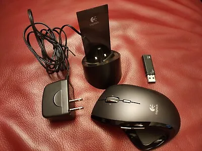 Logitech MX Revolution M-RBQ124 Ergonomic Wireless Laser Mouse W/ Charger & USB  • $49.98