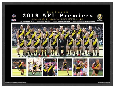 $119.99 • Buy Richmond Tigers 2019 Afl Premiers Poster Framed Memorabilia Dustin Martin Lynch
