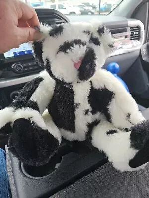 Authentic Vermont Teddy Bear Black And White Cow • $22